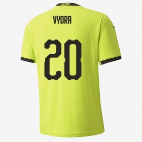 Jalkapallo Pelipaidat Tšekki Matej Vydra 20 Vieraspaita Euro 2020 Lyhythihainen